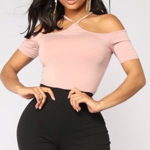 Mauve halter crop top 💕